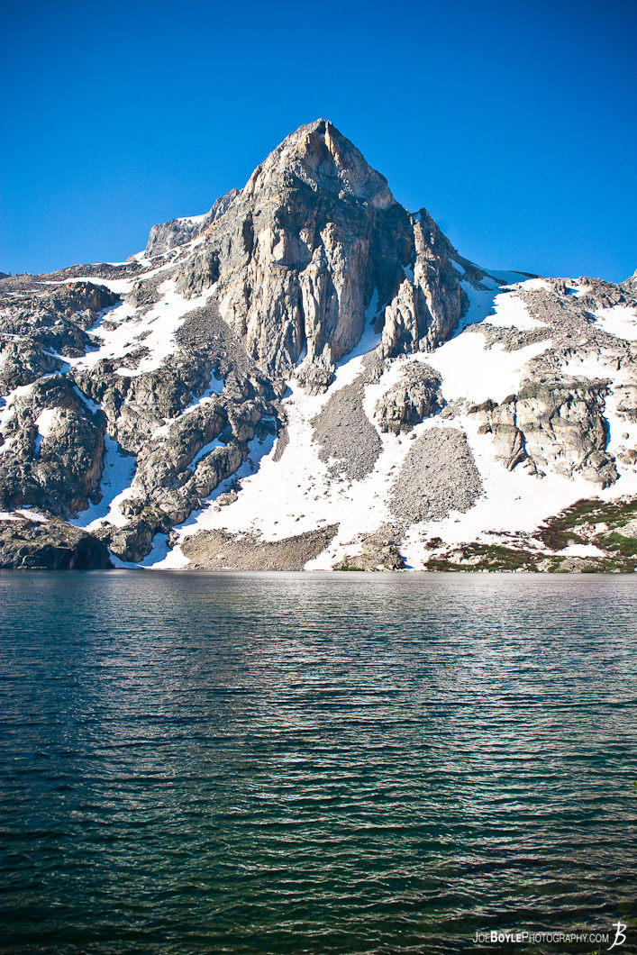  One of the many very cool looking mountains that I came across while hiking the John Muir Trail 