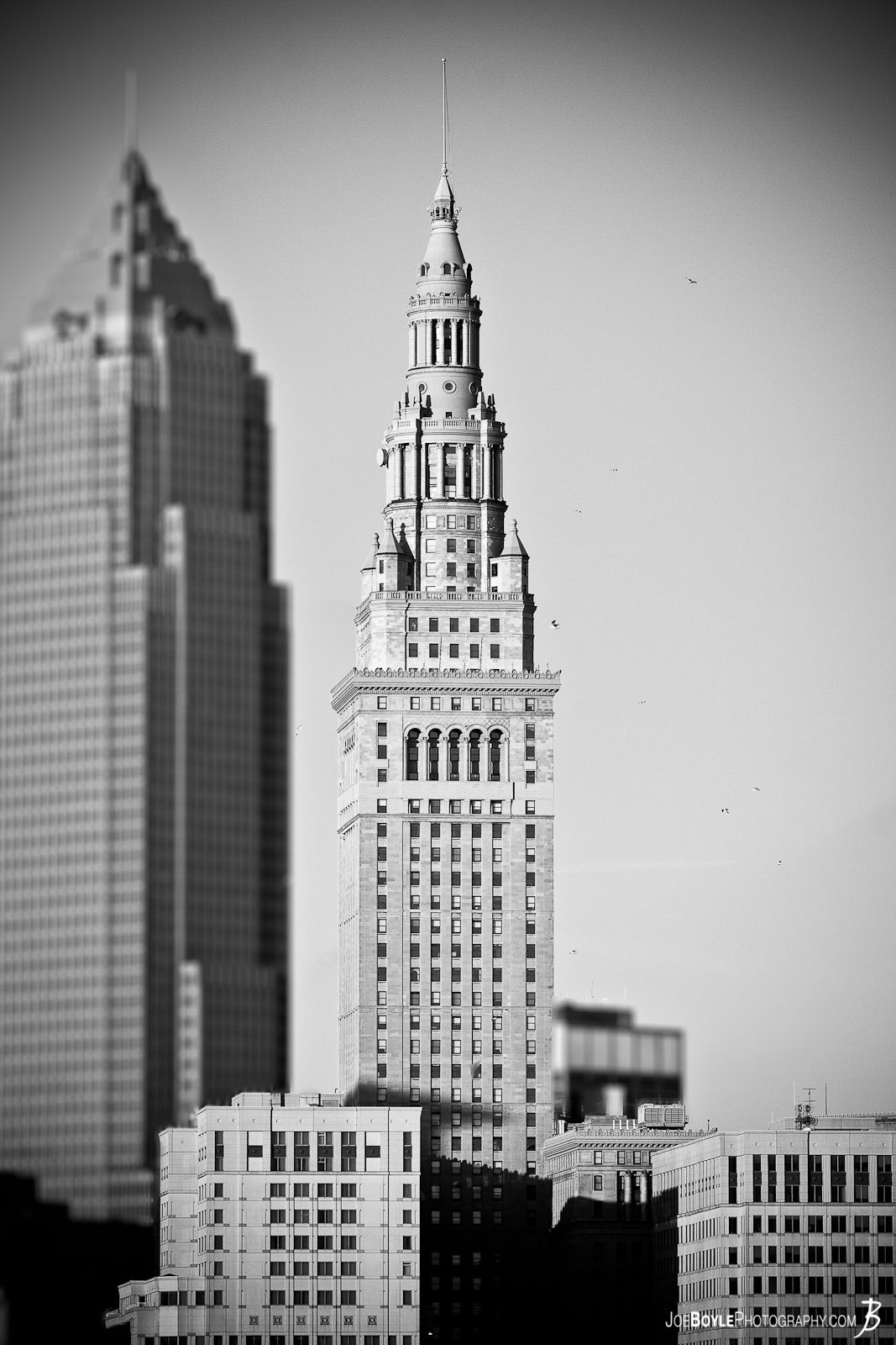  I took this image from the Hope Memorial Bridge. Featured here is the Terminal Tower and the blurred out Key Tower. 