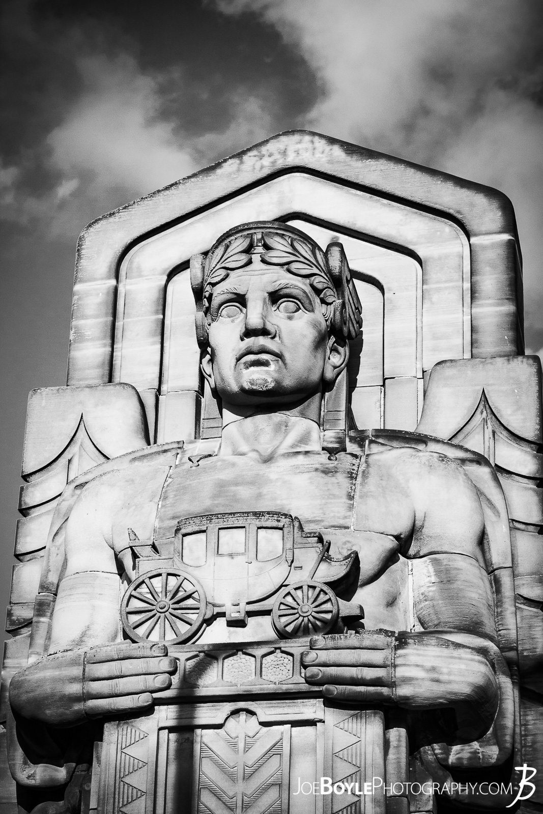  This statue and others like it are found on the Hope Memorial Bridge, formerly called the Lorain-Carnegie Bridge. Here is more information about the Hope Memorial Bridge. 