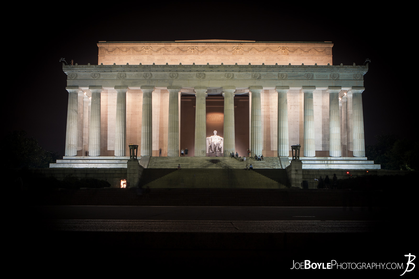  While I was in Washington, DC I was able to take some great night images of a few of the iconic landmarks that make up this city! Here is an image of the Lincoln Memorial! 