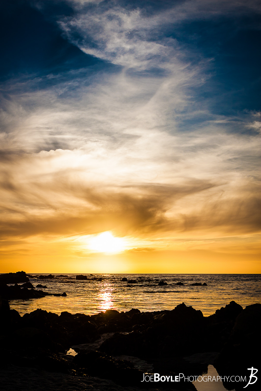  When I was traveling to Monterey, California I spent a lot of time just walking around the city, Pacific Grove and the sand dunes in the area. Here is a shot of a beautiful, golden sunset in Pacific Grove! 
