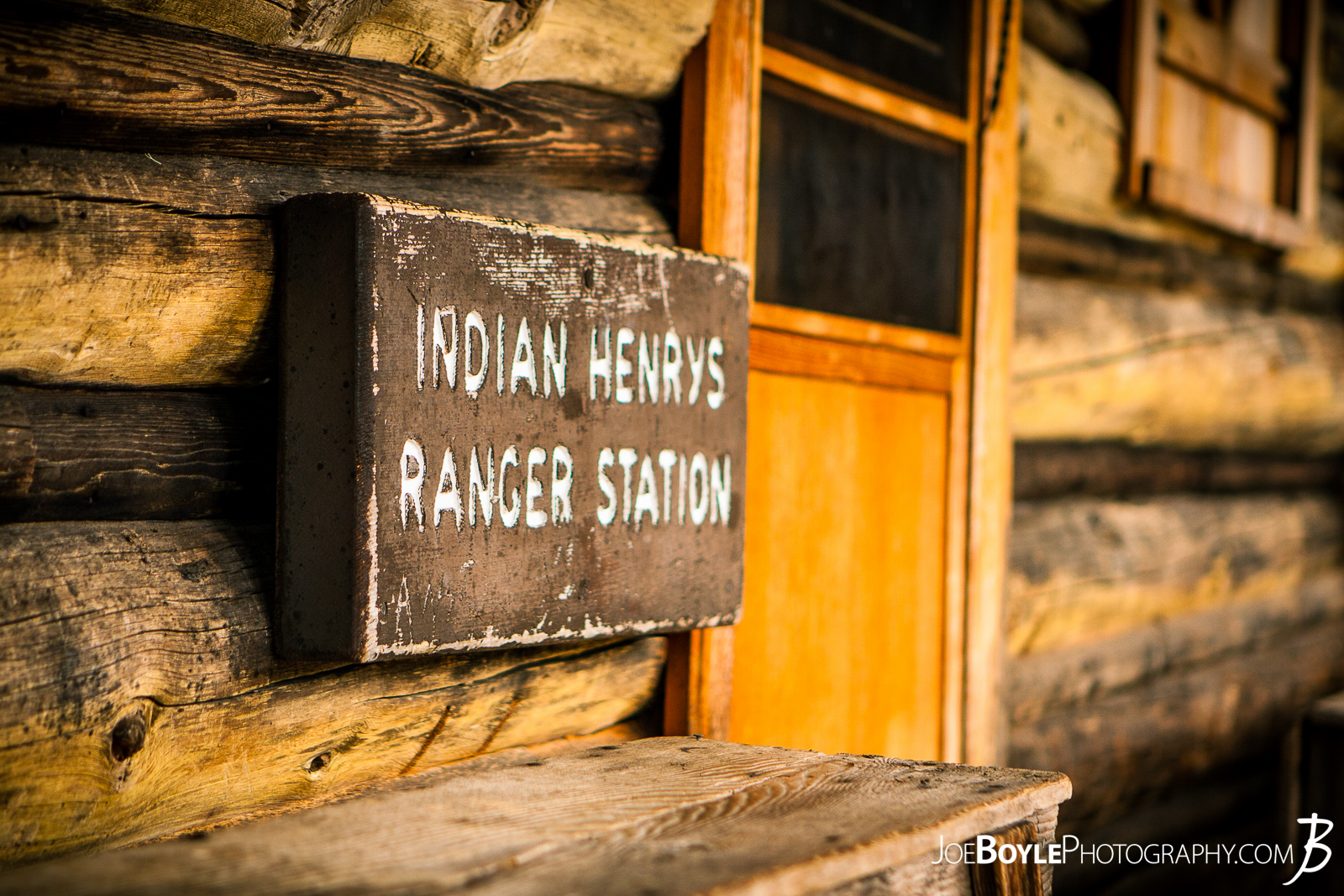  The sign on the front of Indian Henry's Patrol Cabin. This was a short distance off of the main Wonderland Trail. 