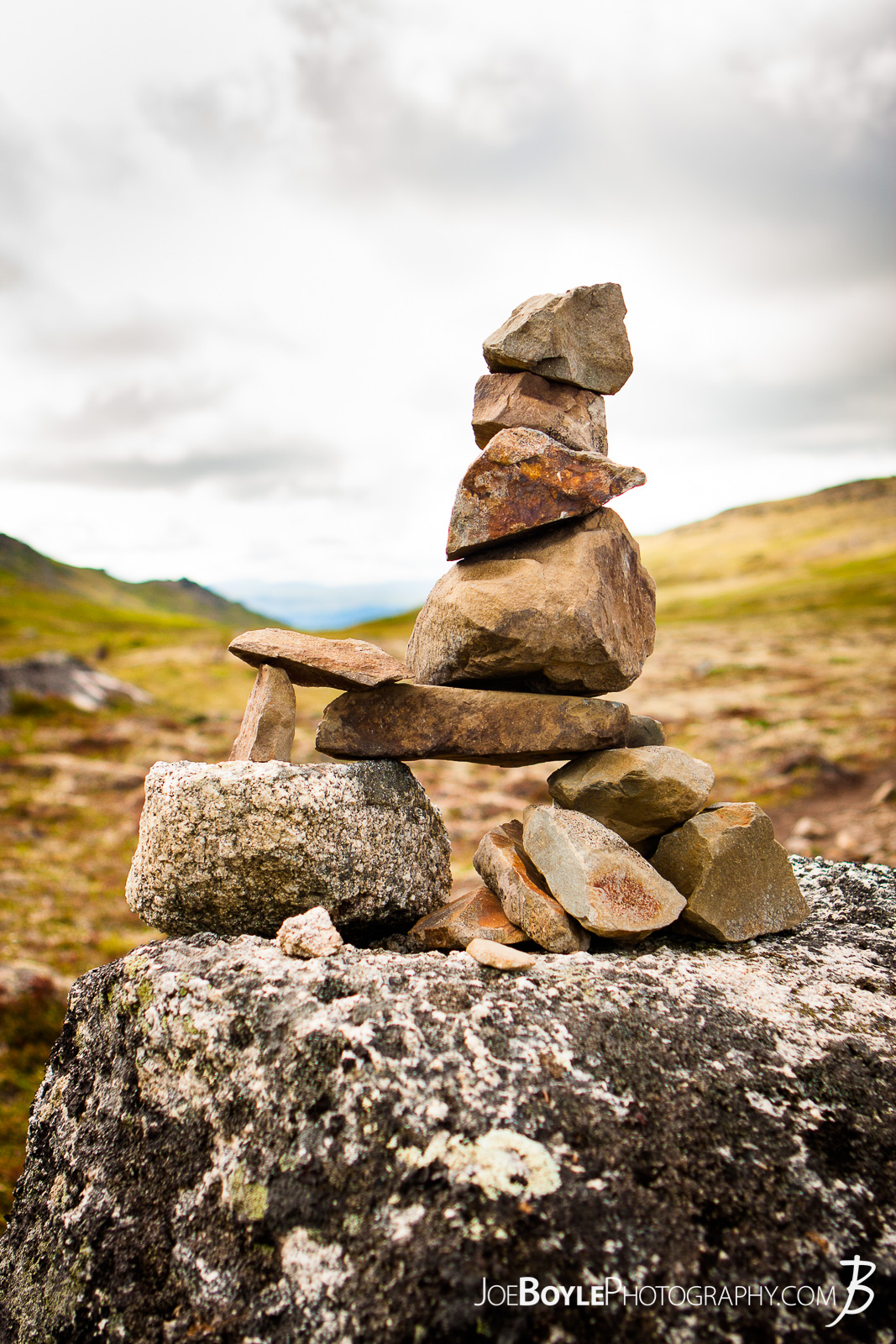  My buddy and I were hiking the Kesugi Ridge Trail and their were many cairns along the way. I thought this one looked pretty sweet so I took a photo of it! 