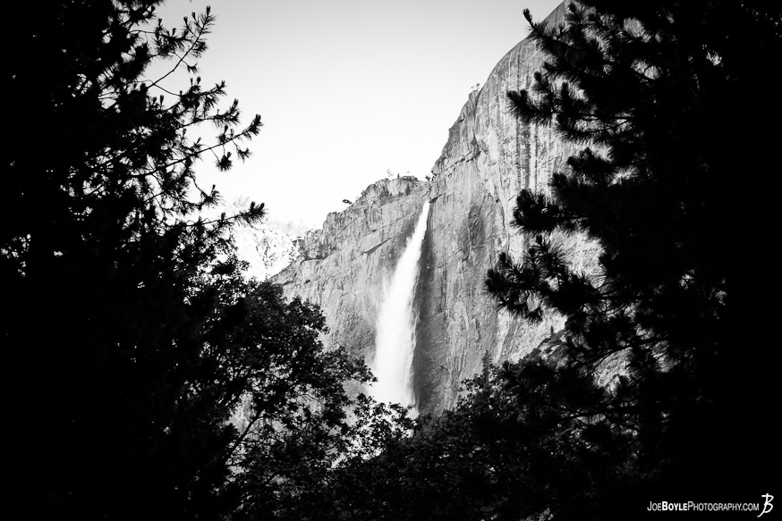 The most famous waterfall in Yosemite National Park