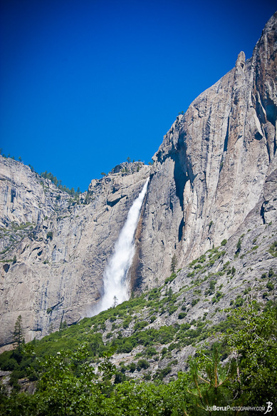 The most famous waterfall in Yosemite National Park
