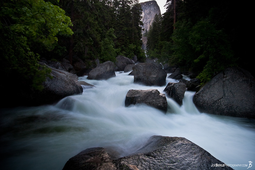 This is a photo of the Merced River after Vernal Falls