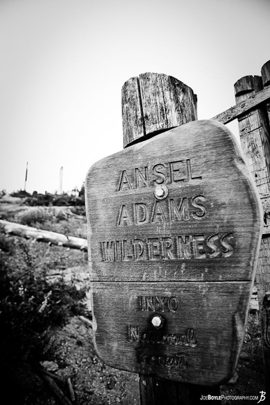 I took this photo as I was entering the Ansel Adams Wilderness
