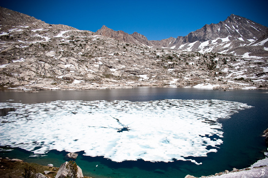 As I was hiking up Muir Pass this was one of the lakes on the way