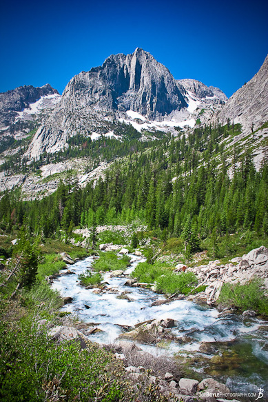 I was able to take this nature photo as I was hiking the John Muir Trail