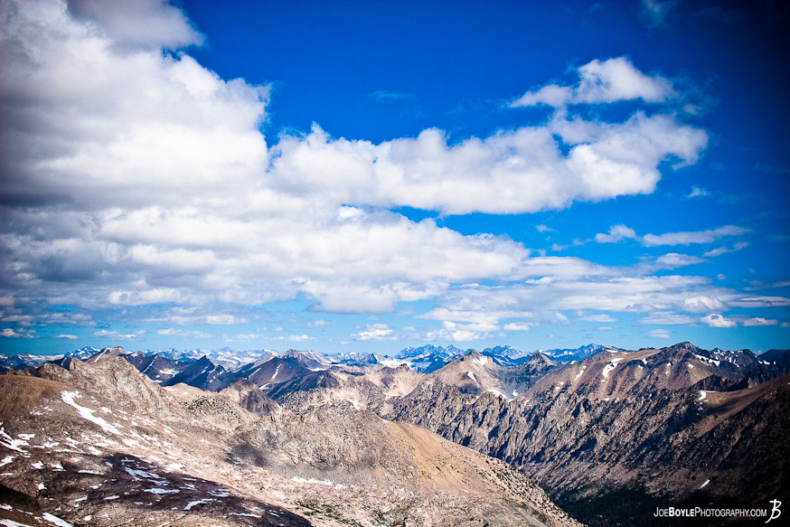 This was the view from on top of Forrester Pass. The last pass before reaching Mt. Whitney!