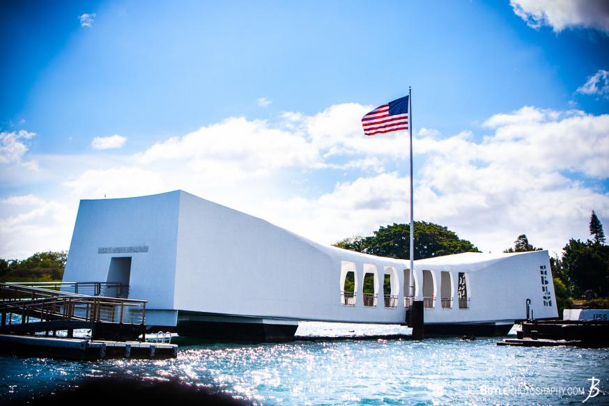 While on a trip to Hawaii I made a visit to Pearl Harbor on Oahu. This picture is of the Arizona Memorial. This memorial is built over the ship which after it came to it's final resting place.