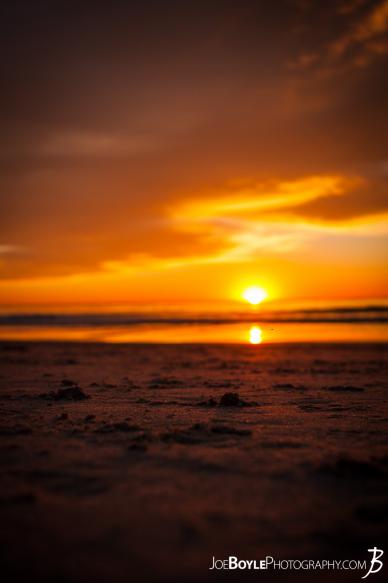 Sunset in Carmel By The Sea (Sand Focus)