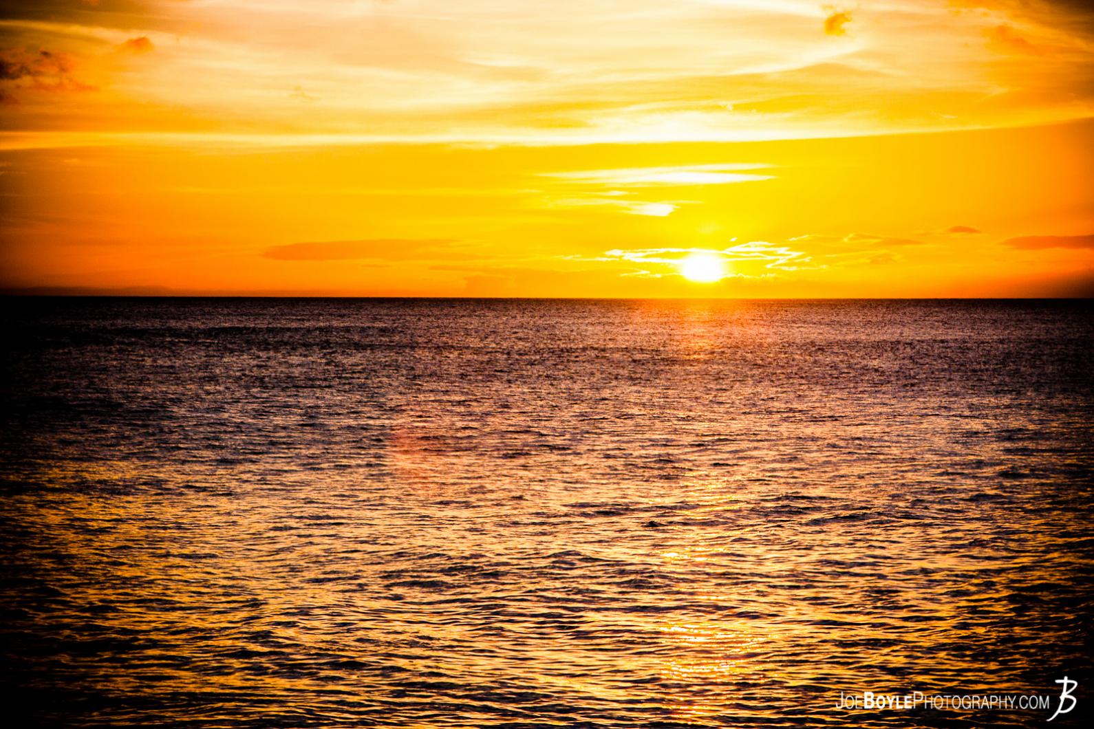 While staying at the Aulani Disney Resort, I ventured out one evening to hopefully capture some beautiful images of the sunset over the Pacific Ocean and I came back with this image!