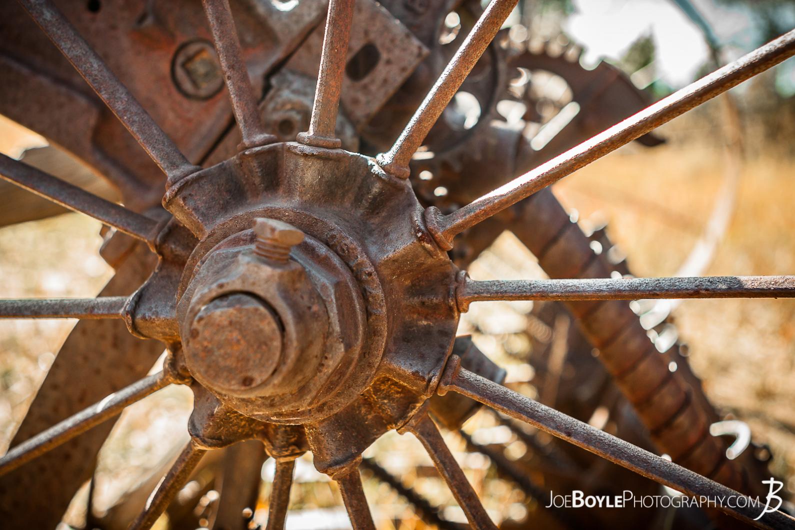 This photo is a close up of abandoned farming equipment on the West Rim Trail in Zion National Park. This was near or on our way to the Lava Point Overlook.