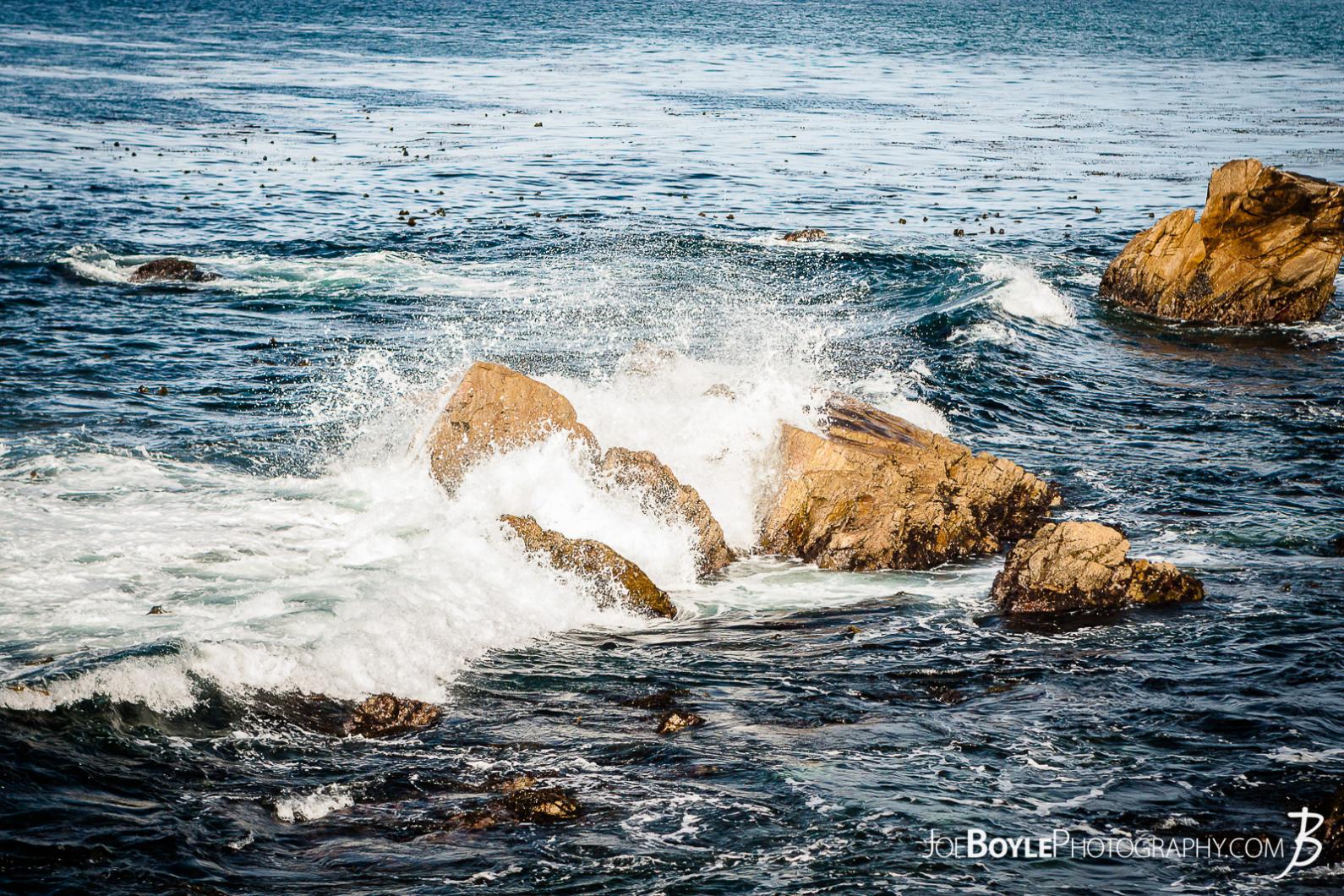 I was traveling down the 17 Mile drive to Carmel by the Sea with some friends and we made a couple pit stops along the way. This is a photo near the coast where the wind was picking up creating waves.