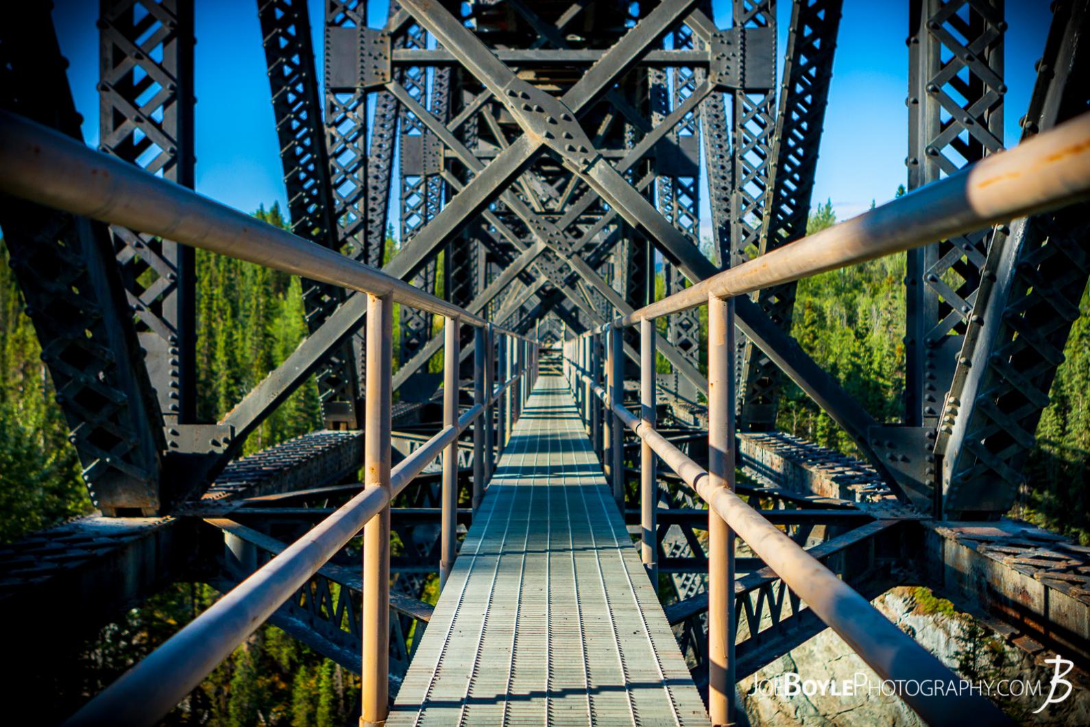 My hiking buddy and myself had enough driving for one day so we pulled off of Denali Highway and spent the night near this cool looking bridge. 