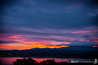 ...And now the sun rising over Monterey Bay.